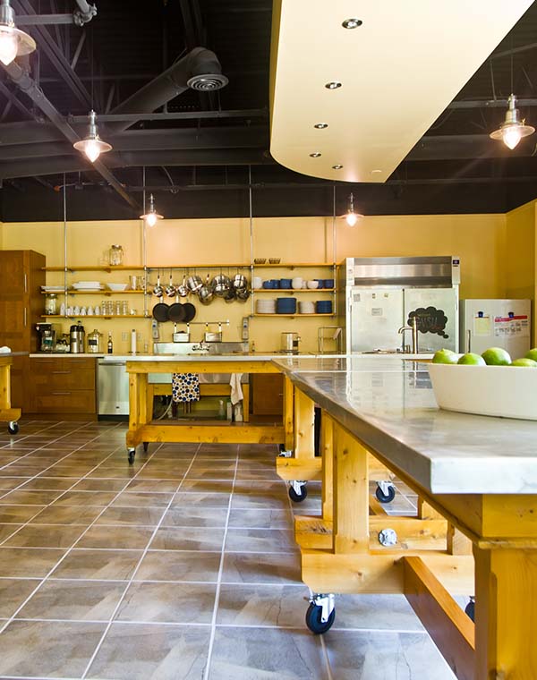 Interior view of the Thought Design Culinary Kitchen